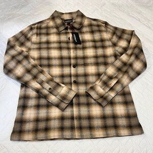 JEREMIAH Plaid Button-Up Shirt Size M